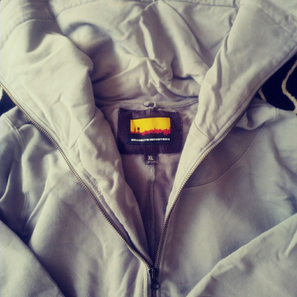 Brooklyn Industries Grey Cowl Neck Zip-up - Picture 8 of 8